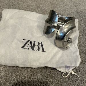 Silver Sculptural Cuff Bracelet